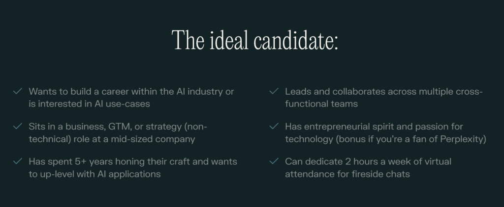Perplexity AI Business Fellowship